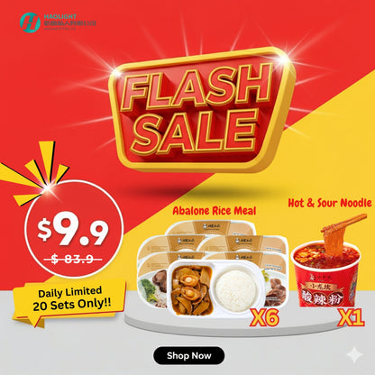 Abalone Rice Pack Bundle (6 Packs + Free Chili Oil)