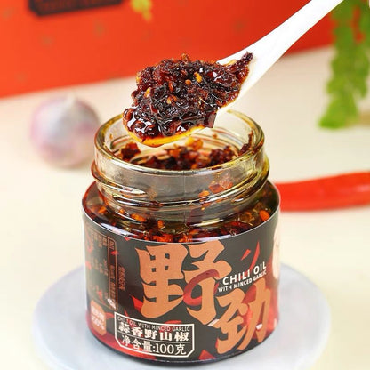 Adaciao Truffle Rice Noodles + Chilli Oil Set | Instant Rice Vermicelli | Spicy Gourmet Meal | 阿哒俏 松茸米线 + 蒜香野山椒辣油 套餐